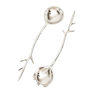 Hot Selling Best Quality Silver Metal Salad <b>Server</b> with Decorative Handle in Wholesale Price From India - Product Image 1