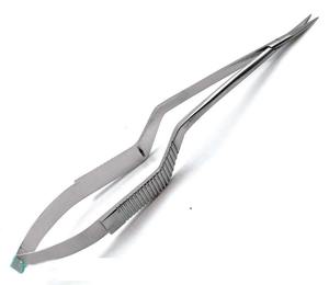 Yasargil Micro Ciseaux 7.5 Sharp/Sharp Instrument chirurgical incurvé pour la microchirurgie Dissection de précision Source d'alimentation manuelle - Product Image 5
