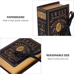 20Pcs Decorative Books Boxes Wedding Candy Case Antique Box Vintage Shaped Storage for Jewelry Trinket - Product Image 2