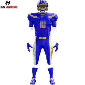 Uniformes de fútbol americano de alta calidad, diseños personalizados, impresión sublimada, secado rápido, transpirable, uniforme de fútbol americano - Product Image 3