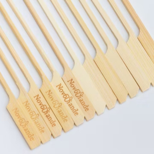 Brochettes en bambou vert de haute qualité-Drapeau/Golf/Pistolet/Pics jetables en forme de Teppo - Product Image 3