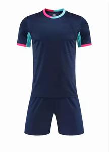 ชุดเสื้อฟุตบอลคอกลมสำหรับผู้ชายสไตล์ร้อนแรงพร้อมเทคนิคการตัดแบบอัตโนมัติ - Product Image 4