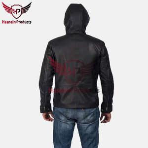 Chaqueta de Motociclista Clásica Premium para Hombre, Cuero Genuino, Resistente al Viento, Transpirable, con Logotipo Frontal para Invierno - Product Image 2