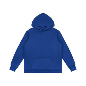 Sudaderas con capucha para hombre con estampado en blanco grueso de algodón y logotipo personalizado - Product Image 2