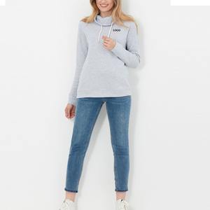 Sweats personnalisés de haute qualité pour femmes surdimensionnés couleur unie sweats écologiques pour femmes sweats à taux bon marché 2026 - Product Image 4