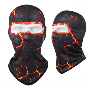 Pasamontañas de poliéster 100% personalizado con una abertura, para deportes al aire libre, ciclismo, esquí, con estampado digital, máscara facial completa, gorro para esquí - Product Image 3
