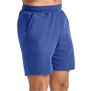 Pantalones cortos deportivos informales con bolsillos de algodón 100% al por mayor de alta calidad para hombre bordado con impresión de logotipo personalizado - Product Image 3