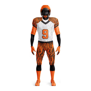 Nuevo diseño de uniforme de fútbol americano de alta calidad, transpirable, que absorbe el sudor, ropa deportiva para hombre, ligero, 100% poliéster. - Product Image 3