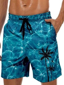 Vente en gros de shorts de sport d'été décontractés en toile de coton imprimés High Street Men Mid-Waist Gym Shorts Heat-Transfer Printed XS Size - Product Image 4