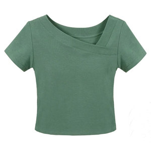 Elegante traje de verano para mujer, nuevo diseño, Top corto y pantalones cortos de Spandex, tela de malla ecológica de nailon - Product Image 1