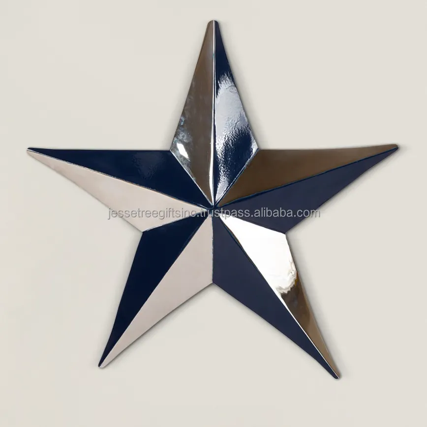 Decorazione parete appesa in metallo a forma di stella a forma di stella dorata finitura di buona qualità per la decorazione domestica prezzo all'ingrosso