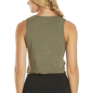 Top corto de Yoga sin costuras para gimnasio de alta calidad, ropa deportiva para gimnasio, Top corto de Yoga sin costuras al por mayor - Product Image 3