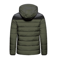 Veste matelassée épaisse à fermeture éclair imprimée sur mesure par le fabricant en gros coupe-vent enduite tendance de grande taille