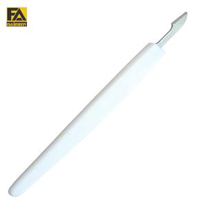 Pousse-cuticules professionnel en acier inoxydable, nettoyeur d'ongles, manche en acier inoxydable, instrument de soin des ongles à une extrémité, 12 cm - Product Image 1