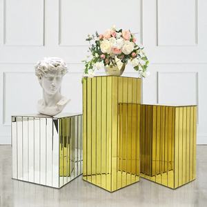 Columna de Espejo con Forma Cuadrada para Decoración de Hoteles y Restaurantes, Soportes para Flores al por Mayor al Precio Más Bajo - Product Image 5