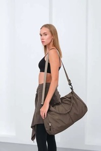 OEM ODM Private Label Custom Logo Women's Large Capacity Fitness Gym Sports Tote Bag <b>Nylon</b> Shoulder <b>Handbag</b> Manufacturer Supplie - Product Image 6