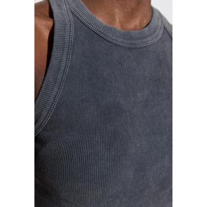 Top Casual Sin Mangas con Canalé y Logotipo Frontal - Product Image 4