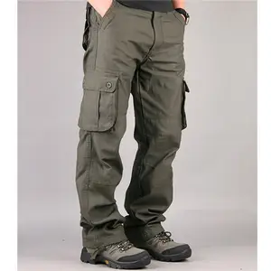 כיסים חיצוניים רחבים רפויים מכנסי מטען בסגנון מכנסיים עבודה חדר כושר ישר טקטי מכנסיים בנים סיטונאי OEM 2024