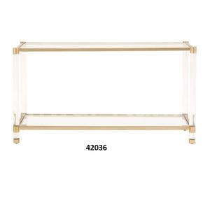 Table en métal en forme de C dorée à l'aspect moderne Table en métal fini or décorative pour la maison Table d'appoint en métal de salon - Product Image 3