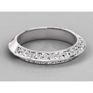 Bague pour femme en or 18 carats avec diamant de laboratoire - Product Image 1