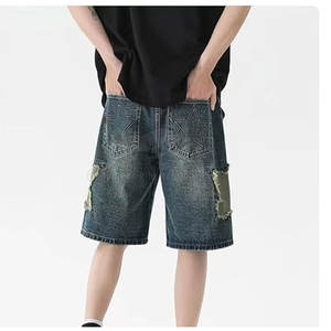 Shorts en jean sur mesure, vente chaude, légers, respirants, pour hommes adultes - Product Image 4