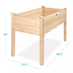 Hochbeet aus Holz mit Fuß kappen für Home Yard Planter - Product Image 4