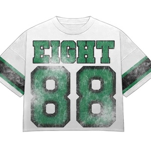 Streetwear personnalisé maillot de football t-shirt Vintage décontracté maillot de baseball imprimé coton pour hommes unisexe à manches courtes chemise col rond - Product Image 2