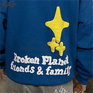 Oem Hip Hop Hombres Campus Gótico Harajuku Casual Sudadera Streetwear Moda Unisex Moda Puff Impresión Sudadera con capucha de gran tamaño - Product Image 5