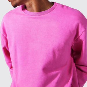 Precio al por mayor hombres sudadera personalizada en blanco de cuello redondo de algodón mezclado sudaderas de gran tamaño para la venta en línea - Product Image 5