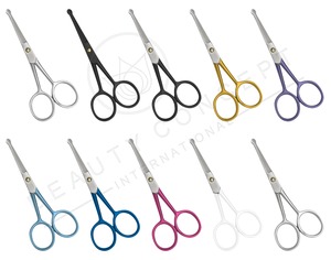 Tijeras de manicura y pedicura con acabado de espejo brillante plateado de primera calidad, hoja curva con punta de Torre afilada, herramienta de belleza de corte preciso - Product Image 4