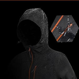 Chaqueta de lluvia con capucha impermeable para exteriores de invierno informal para hombre abrigo cortavientos con cuello levantado hecho por Dress Sports - Product Image 6