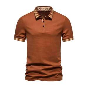 Camisas Casuales de Algodón 100% para Hombre, de Secado Rápido, Manga Corta, Corte Ajustado, Alta Calidad, Venta al Por Mayor - Product Image 2