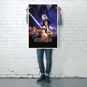 Affiche Star Wars Le Retour du Jedi de style moderne avec cadre noir pour décoration murale - Product Image 5
