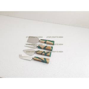 Top Quality Indian Company STAR <b>CRAFT</b> INDIA Stainless Steel Silver Cutlery & Resin Hand for Kitchen Hotels Restaurant - Product Image 1