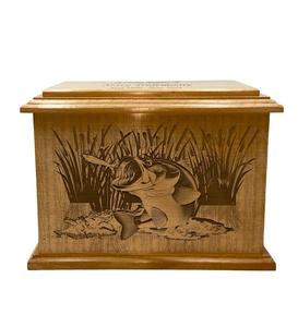 โกศไม้รูปปลาทะเลสำหรับใส่ศพ  โกศสำหรับคนรักทะเล  พร้อมสลักชื่อ  อุปกรณ์งานศพไม้สำหรับศพมนุษย์ - Product Image 5