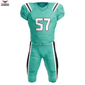 Meilleure vente conception personnalisée ensembles d'uniformes de football américain vêtements d'entraînement respirants avec maillot à manches courtes grande taille caractéristique - Product Image 5