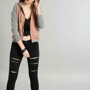 เสื้อฮู้ดซิปดีไซน์ล่าสุด สีพื้น ไซส์ใหญ่ - Product Image 4