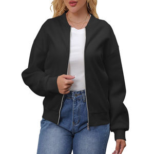 Chaqueta Bomber de Invierno de Alta Calidad, Gruesa, Transpirable y Cómoda para Mujer, Chaqueta Bomber Universitaria Vintage para Mujer - Product Image 1