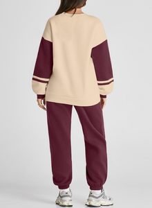 Vêtements de sport vêtements de sport 2 pièces ensemble femmes hiver à la mode 2025 femmes vêtements décontractés à manches longues haut court et pantalon ensemble pour les femmes - Product Image 3