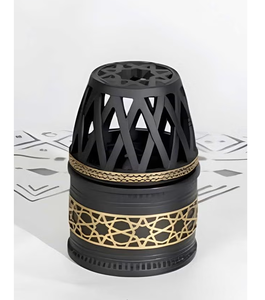 Brûleur d'encens ou de bakhoor pyramide vintage avec croissant de lune et découpe en filigrane pour le Ramadan et l'Aïd - Product Image 5