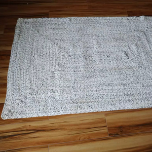 Tapis en jute tressé réversible, écologique, antidérapant, lavable, style moderne, fait main, pour la maison, salon, cuisine, entrée - Product Image 4