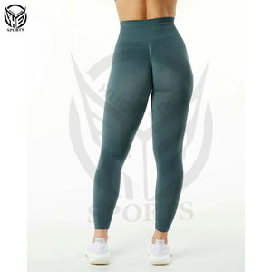 Mallas personalizadas de alta calidad con control de barriga a la moda, pantalones de entrenamiento, mallas de yoga para mujer - Product Image 2