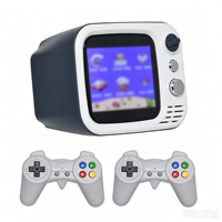 Console de jeu portable rétro H7 Mini TV, écran HD 3,5 pouces, 749 jeux, sans fil 2,4 GHz, autonomie de 5 heures, Type-C, ABS