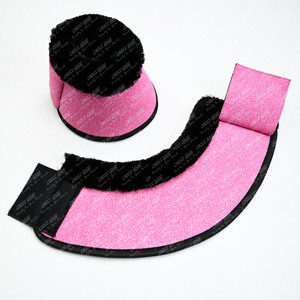 Almohadillas de sillín personalizadas a granel para montar a caballo, almohadillas de sillín de algodón satinado de espuma, salto ecuestre y doma con Bota de campana de vendaje - Product Image 4