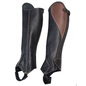Top Trending Ecuestre Caballo Tachuela Fabricante Mayorista Proveedor Cuero Caballo Half Chaps - Product Image 4
