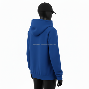 Sudadera con Capucha Premium para Mujer, Algodón Suave GSM, Felpa de Poliéster, Azul, Manga Raglán, Logotipo Personalizado Bordado, Sudaderas Básicas para Mujer - Product Image 5