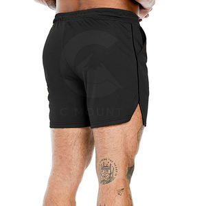 New Arrival Casual Style Gym <b>Shorts</b> Quick Dry & Solid Design with Custom Logo 100% Polyester Elastic <b>Waist</b> Closure <b>Low</b> Price - Product Image 5