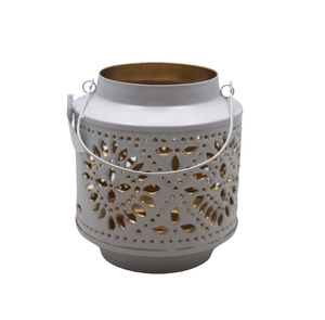 Grand support de bougie en aluminium de conception pour la décoration d'éclairage de Noël PC blanc pour Noël décoratif fait à la main - Product Image 5