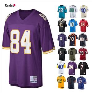 Maillot personnalisé de football rétro et de football américain Streetwear grande taille en polyester respirant avec manches courtes et maille surdimensionnée - Product Image 5