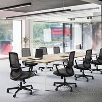 Chaise de bureau ergonomique avec système lombaire flottant et dossier respirant